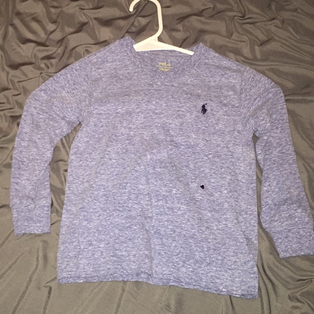 Blue polo long sleeve shirt